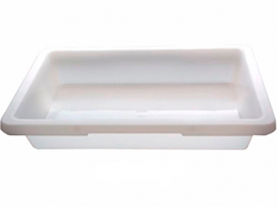 Bandeja Plástica Branco Virgem 10 Litros – Bandeja para Açougue