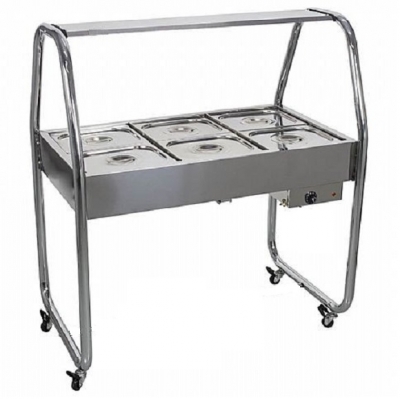 Buffet Térmico Self Service | Carrinho Buffet Térmico Aquecido 
