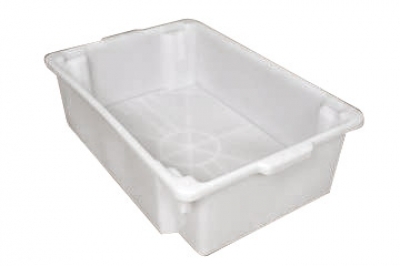 Caixa Plástica Branco Virgem 35 Litros – Caixa para Alimentos
