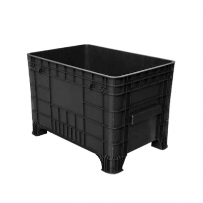 Caixa Plástica Container 370 Litros - Caixa Container Preta