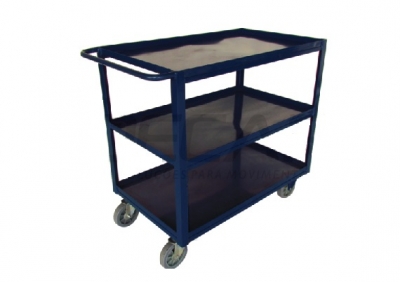 Carrinho 3 Bandejas - Carrinho Picking 1110x600 mm
