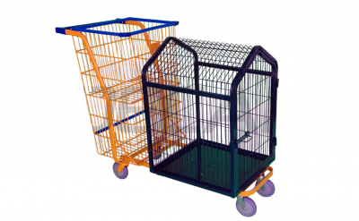 Carrinho Pet Shop e Supermercado - Carrinho de Mercado Pet