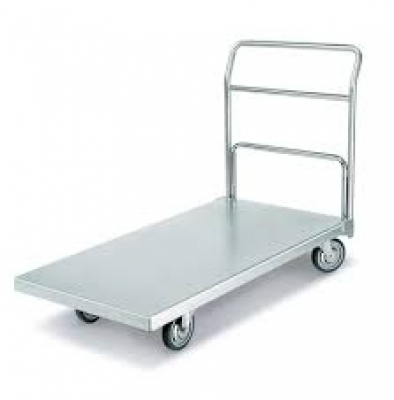Carrinho Plataforma de Aço Inox 400 Kg - Carro Plataforma