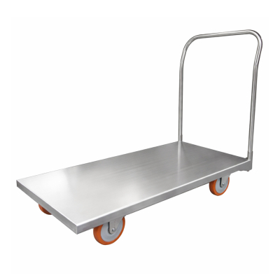 Carrinho Plataforma Inox 400 Kg Rodízio Zincado