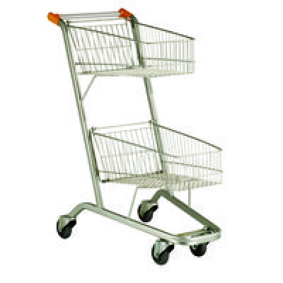 Carrinho Supermercado 75 Litros “Dupla Cesta”