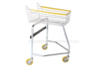 Carrinho Supermercado Cadeirante - Carrinho Deficiente Físico