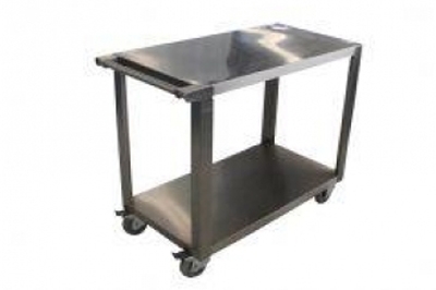 Carro Bandeja 2 Planos - Auxiliar Aço Inox