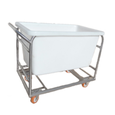 Carro Cuba 180 Litros Aço Inox – Carro Cuba Plástica