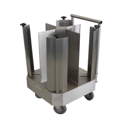 Carro para Transportar Pratos | Carrinho Porta Pratos 4 Colunas Fixas