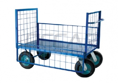 Carro Plataforma com 4 Abas 800 Kg – Carrinho Abastecimento