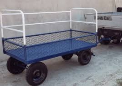 Carro Plataforma com Engate Comboio - Carrinho Plataforma