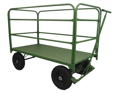 Carro Plataforma de Aço 4 Abas 800 Kg - Carrinho Plataforma