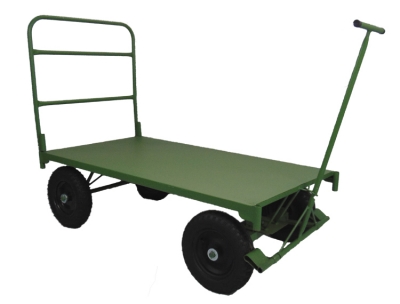 Carro Plataforma de Aço com Aba 800 Kg - Carrinho Plataforma