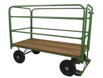 Carro Plataforma de Madeira 4 Abas 800 Kg - Carrinho Plataforma