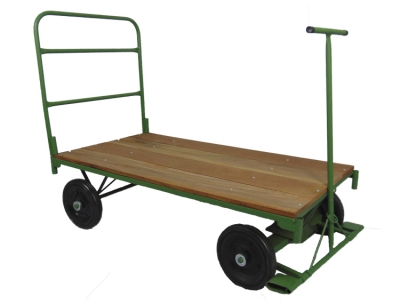 Carro Plataforma de Madeira com Aba 800 kg - Carrinho Plataforma