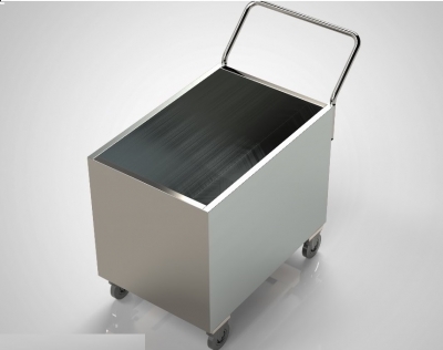 Carro Tanque de Aço Inox - Carrinho Cuba de Aço Inox