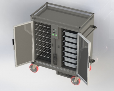 Carro Térmico Hospitalar – Carro Térmico Refrigerado e Aquecido