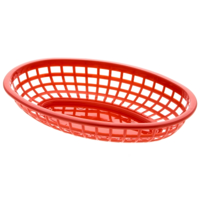 Cestinha Plástica Oval – Cesta para Fast Food