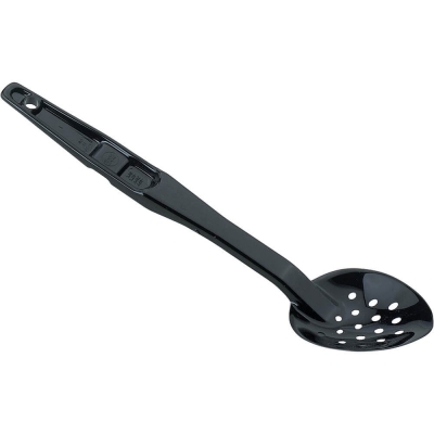 Colher Perfurada Preta 33,3 cm – Colher de Policarbonato Cambro