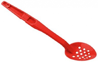Colher Perfurada Vermelha 33,3 cm – Colher de Policarbonato Cambro