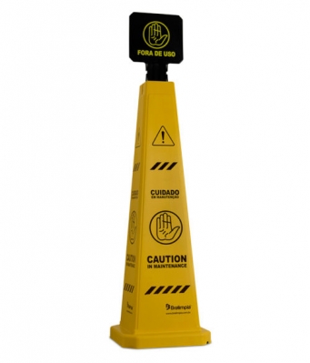 Cone Sinalizador Em Manutenção - Cone Bralimpia