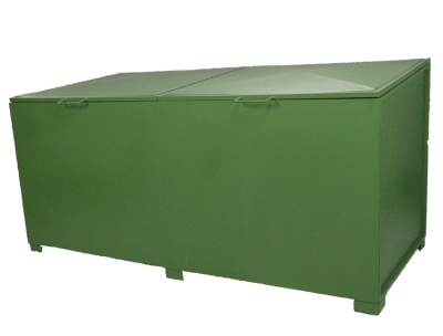 Container de Aço Galvanizado - Lixeira Ambiental de Aço 