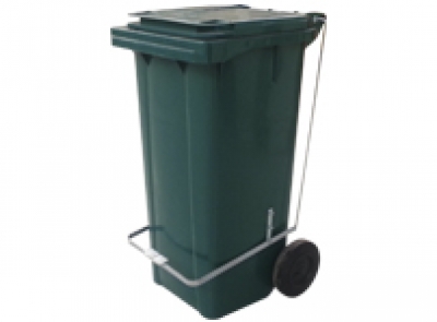 Contentor 120 Litros com Pedal - Carrinho Coletor de Lixo