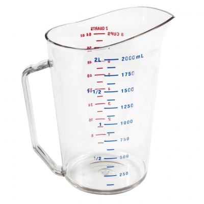 Copo Graduado de Policarbonato 2 Litros – Copo Medidor Cambro
