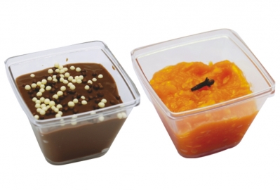 Cremeira Quadrada de Plástico 150 ml - Pote Quadrado 