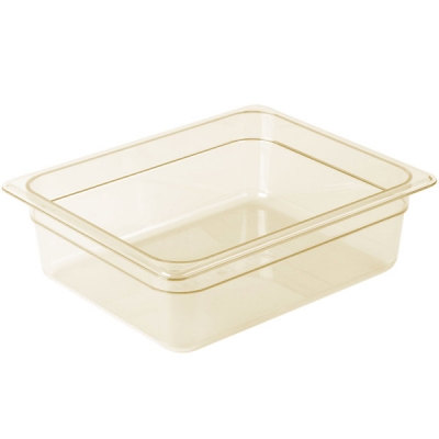Cuba de Policarbonato Âmbar GN1/2x100 - Cuba Cambro 24HP150