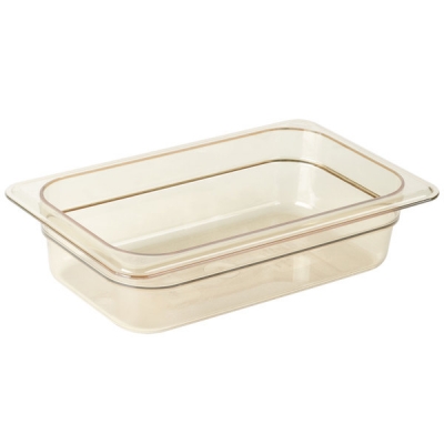 Cuba de Policarbonato Âmbar GN1/4x65 - Cuba Cambro 42HP150