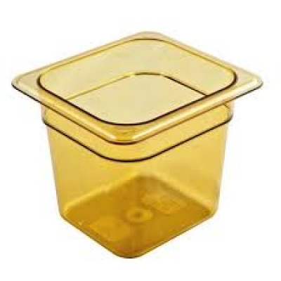 Cuba de Policarbonato Âmbar GN1/6x150 - Cuba Cambro 66HP150