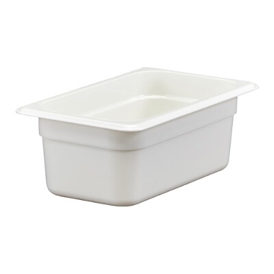 Cuba de Policarbonato Branco GN1/4x100 - Cuba Cambro 44CW148