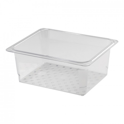 Cuba de Policarbonato Perfurada GN1/2x130 - Cuba Cambro 25CLRCW135