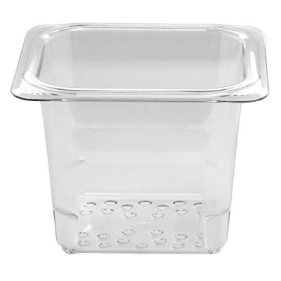Cuba de Policarbonato Perfurada GN1/6x130 - Cuba Cambro 65CLRCW135