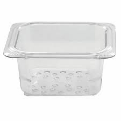 Cuba de Policarbonato Perfurada GN1/6x75 - Cuba Cambro 63CLRCW135