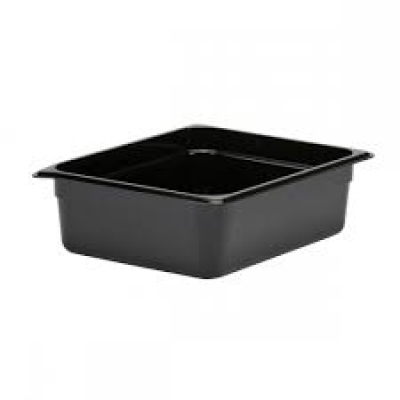 Cuba de Policarbonato Preta GN1/2x100 - Cuba Cambro 24CW110
