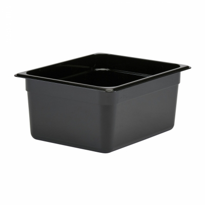 Cuba de Policarbonato Preta GN1/2x150 - Cuba Cambro 26CW110