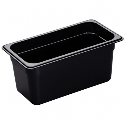 Cuba de Policarbonato Preta GN1/3x150 - Cuba Cambro 36CW110