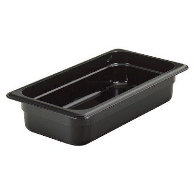 Cuba de Policarbonato Preta GN1/3x65 - Cuba Cambro 32HP110