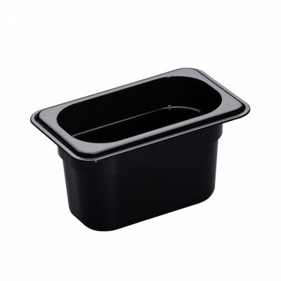 Cuba de Policarbonato Preto GN1/9x100 - Cuba Cambro 94CW110