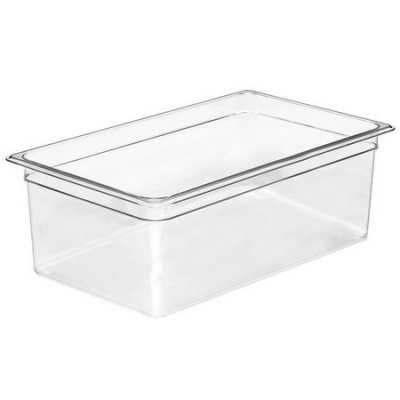 Cuba de Policarbonato Transparente GN1/1x200 - Cuba Cambro 18CW135