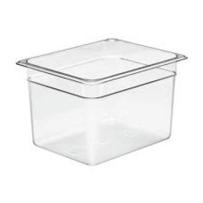 Cuba de Policarbonato Transparente GN1/2x200 - Cuba Cambro 28CW135