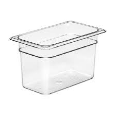 Cuba de Policarbonato Transparente GN1/4x150 - Cuba Cambro 46CW135