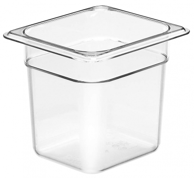 Cuba de Policarbonato Transparente GN1/6x150 - Cuba Cambro 66CW135