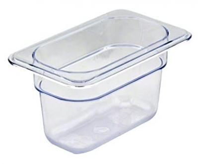 Cuba de Policarbonato Transparente GN1/9x100 - Cuba Cambro 94CW135