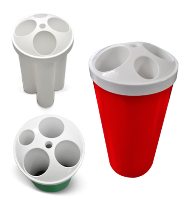 Dispensador de Copos Redondo – Dispenser de Copos Usados