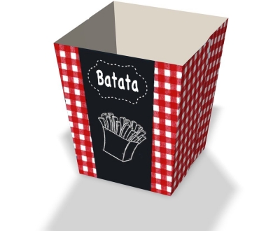 Embalagem para Batata Frita Montada - Caixa Batata Frita Delivery