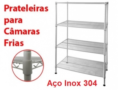 Estante Aramada Aço Inox – Estame Aramada Câmara Frigorífica