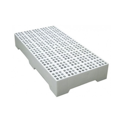 Estrado Plástico 82x41x13 cm Branco Virgem – Estrado Modular